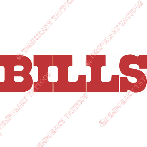 Buffalo Bills Customize Temporary Tattoos Stickers NO.429